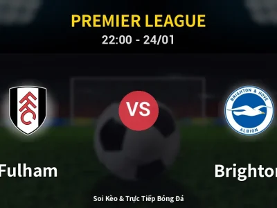 Soi Kèo Fulham vs Brighton – 22:00 24/01 | Nhận Định, Dự Đoán Tỷ Số