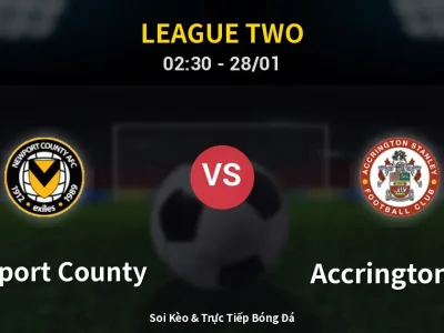 Kết Quả: Newport County 1-4 Accrington ST – Highlight & Bàn Thắng | League Two
