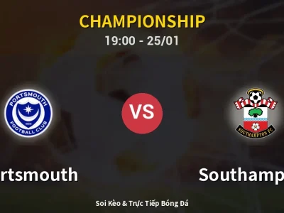 Kết Quả: Portsmouth 1-1 Southampton – Highlight & Bàn Thắng | Championship