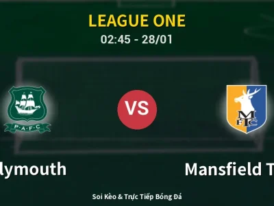 Kết Quả: Plymouth 1-1 Mansfield Town – Highlight & Bàn Thắng | League One