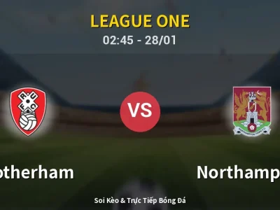 Kết Quả: Rotherham 2-1 Northampton – Highlight & Bàn Thắng | League One