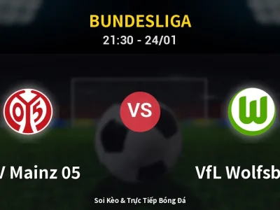 Soi Kèo FSV Mainz 05 vs VfL Wolfsburg – 21:30 24/01 | Nhận Định, Dự Đoán Tỷ Số