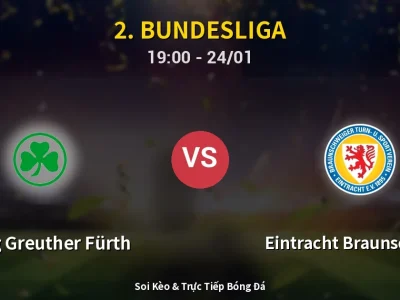 🔴 Trực Tiếp: SpVgg Greuther Fürth 0-0 Eintracht Braunschweig – Link Xem 2. Bundesliga (Full HD)