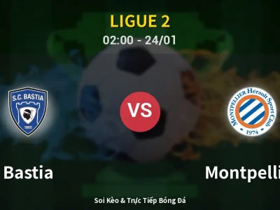 Kết Quả: Bastia 0-2 Montpellier – Highlight & Bàn Thắng | Ligue 2