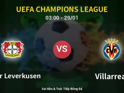 Kết Quả: Bayer Leverkusen 3-0 Villarreal – Highlight & Bàn Thắng | UEFA Champions League