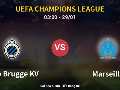 Kết Quả: Club Brugge KV 3-0 Marseille – Highlight & Bàn Thắng | UEFA Champions League