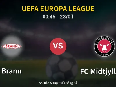 Kết Quả: Brann 3-3 FC Midtjylland – Highlight & Bàn Thắng | UEFA Europa League