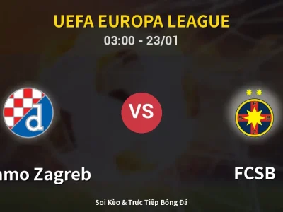 Kết Quả: Dinamo Zagreb 4-1 FCSB – Highlight & Bàn Thắng | UEFA Europa League