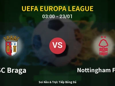 Kết Quả: SC Braga 1-0 Nottingham Forest – Highlight & Bàn Thắng | UEFA Europa League