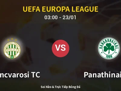 Kết Quả: Ferencvarosi TC 1-1 Panathinaikos – Highlight & Bàn Thắng | UEFA Europa League