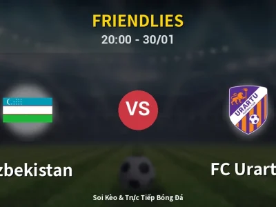 🔴 Trực Tiếp: Uzbekistan 1-1 FC Urartu – Link Xem Friendlies (Full HD)