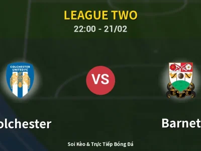 🔴 Trực Tiếp: Colchester 0-0 Barnet – Link Xem League Two (Full HD)
