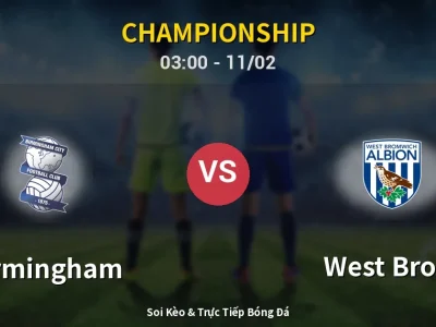 Kết Quả: Birmingham 0-0 West Brom – Highlight & Bàn Thắng | Championship