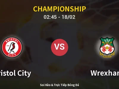 Kết Quả: Bristol City 2-2 Wrexham – Highlight & Bàn Thắng | Championship