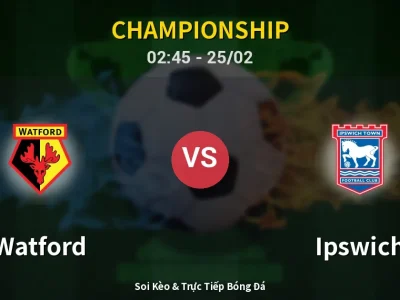 Kết Quả: Watford 0-2 Ipswich – Highlight & Bàn Thắng | Championship