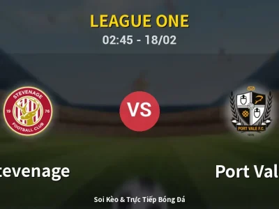 Kết Quả: Stevenage 2-1 Port Vale – Highlight & Bàn Thắng | League One