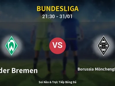 🔴 Trực Tiếp: Werder Bremen 0-0 Borussia Mönchengladbach – Link Xem Bundesliga (Full HD)