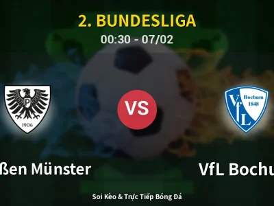 Kết Quả: Preußen Münster 1-1 VfL Bochum – Highlight & Bàn Thắng | 2. Bundesliga