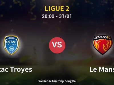 🔴 Trực Tiếp: Estac Troyes 0-2 Le Mans – Link Xem Ligue 2 (Full HD)