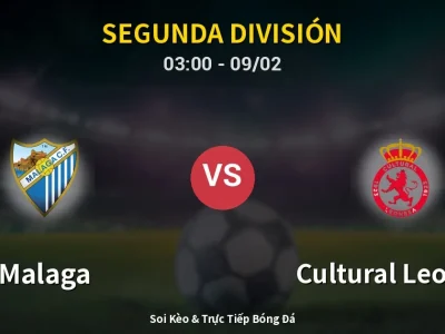 Kết Quả: Malaga 2-1 Cultural Leonesa – Highlight & Bàn Thắng | Segunda División