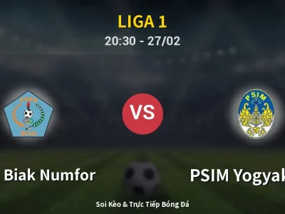 🔴 Trực Tiếp: PSBS Biak Numfor 1-3 PSIM Yogyakarta – Link Xem Liga 1 (Full HD)