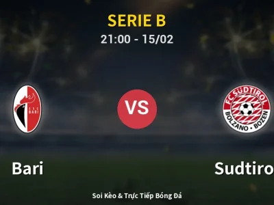 🔴 Trực Tiếp: Bari 1-2 Sudtirol – Link Xem Serie B (Full HD)