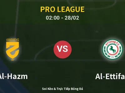 Kết Quả: Al-Hazm 3-1 Al-Ettifaq – Highlight & Bàn Thắng | Pro League