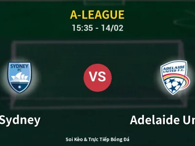 Kết Quả: Sydney 1-2 Adelaide United – Highlight & Bàn Thắng | A-League
