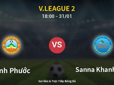 Kết Quả: Bình Phước 3-1 Sanna Khanh Hoa – Highlight & Bàn Thắng | V.League 2