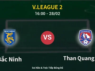 🔴 Trực Tiếp: Bắc Ninh 0-0 Than Quang Ninh – Link Xem V.League 2 (Full HD)