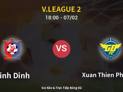Kết Quả: Binh Dinh 2-0 Xuan Thien Phu Tho – Highlight & Bàn Thắng | V.League 2