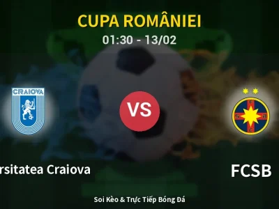 Kết Quả: Universitatea Craiova 2-2 FCSB – Highlight & Bàn Thắng | Cupa României