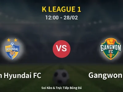 Kết Quả: Ulsan Hyundai FC 3-1 Gangwon FC – Highlight & Bàn Thắng | K League 1