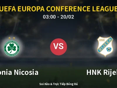 Kết Quả: Omonia Nicosia 0-1 HNK Rijeka – Highlight & Bàn Thắng | UEFA Europa Conference League