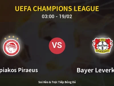 Kết Quả: Olympiakos Piraeus 0-2 Bayer Leverkusen – Highlight & Bàn Thắng | UEFA Champions League