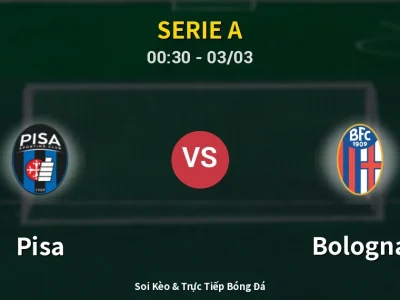 Kết Quả: Pisa 0-1 Bologna – Highlight & Bàn Thắng | Serie A