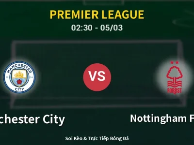 Kết Quả: Manchester City 2-2 Nottingham Forest – Highlight & Bàn Thắng | Premier League