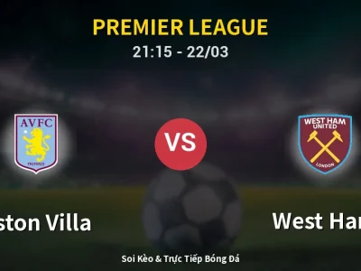 Soi Kèo Aston Villa vs West Ham – 21:15 22/03 | Nhận Định, Dự Đoán Tỷ Số