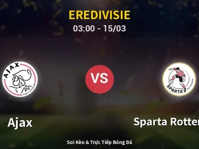 Kết Quả: Ajax 4-0 Sparta Rotterdam – Highlight & Bàn Thắng | Eredivisie