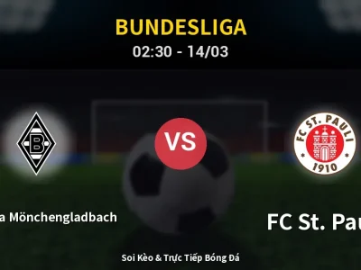 Kết Quả: Borussia Mönchengladbach 2-0 FC St. Pauli – Highlight & Bàn Thắng | Bundesliga