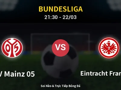 Soi Kèo FSV Mainz 05 vs Eintracht Frankfurt – 21:30 22/03 | Nhận Định, Dự Đoán Tỷ Số