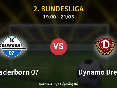 Kết Quả: SC Paderborn 07 2-1 Dynamo Dresden – Highlight & Bàn Thắng | 2. Bundesliga