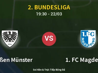 🔴 Trực Tiếp: Preußen Münster 1-2 1. FC Magdeburg – Link Xem 2. Bundesliga (Full HD)