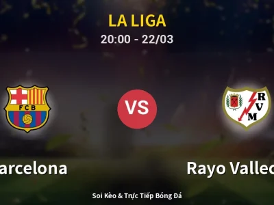 🔴 Trực Tiếp: Barcelona 1-0 Rayo Vallecano – Link Xem La Liga (Full HD)