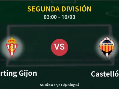 🔴 Trực Tiếp: Sporting Gijon 2-1 Castellón – Link Xem Segunda División (Full HD)