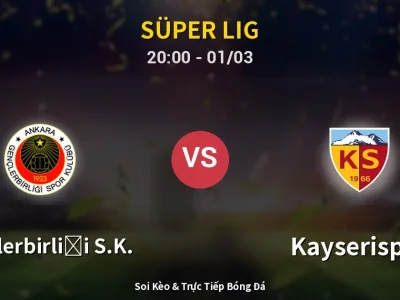 Kết Quả: Gençlerbirliği S.K. 0-0 Kayserispor – Highlight & Bàn Thắng | Süper Lig