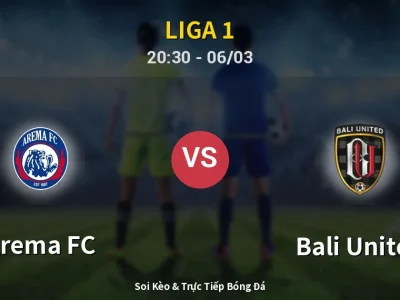 🔴 Trực Tiếp: Arema FC 1-3 Bali United – Link Xem Liga 1 (Full HD)