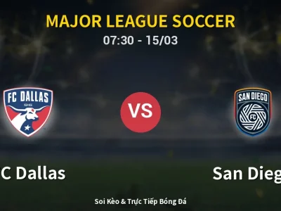 Kết Quả: FC Dallas 3-3 San Diego – Highlight & Bàn Thắng | Major League Soccer