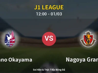 Kết Quả: Fagiano Okayama 1-1 Nagoya Grampus – Highlight & Bàn Thắng | J1 League