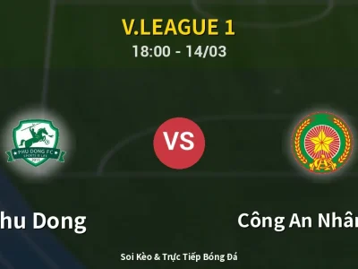 Soi Kèo Phu Dong vs Công An Nhân Dân – 18:00 14/03 | Nhận Định, Dự Đoán Tỷ Số